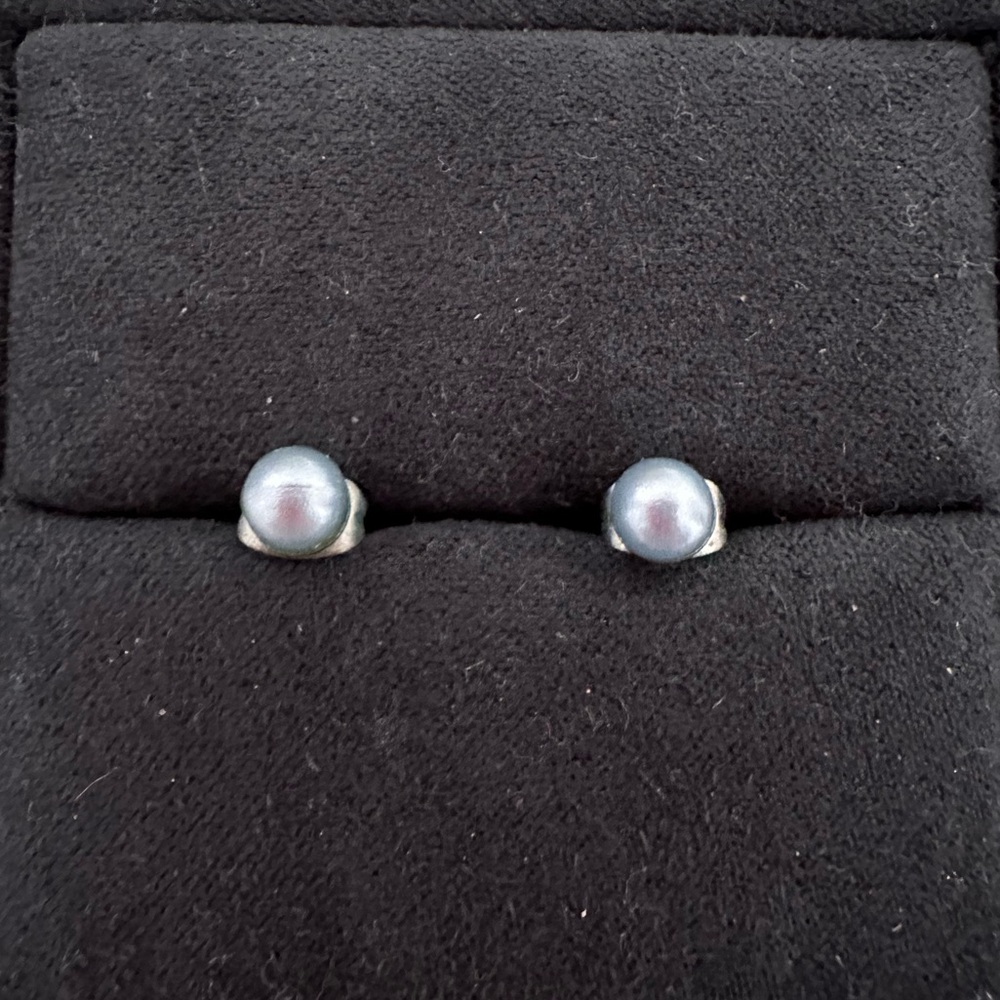 Nadri Blue Pearl Earrings